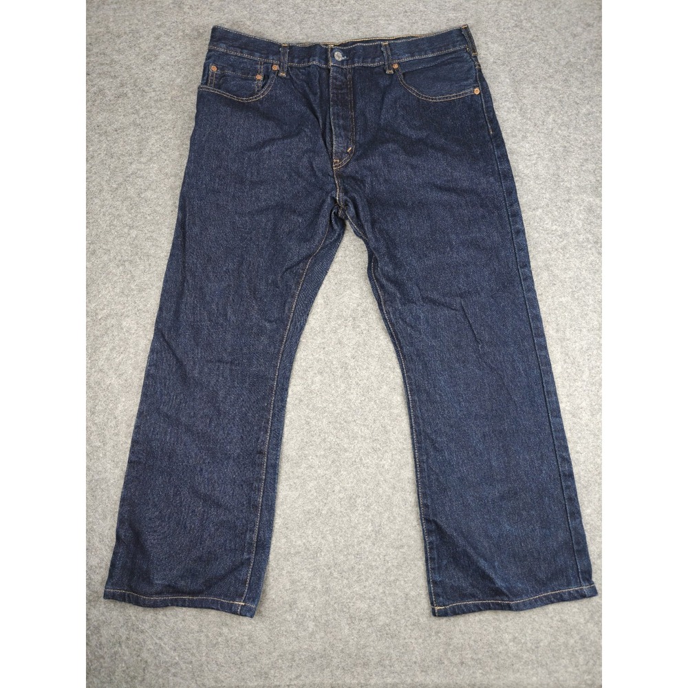 Levi's 517 Boot Cut Jeans Men's 38x29 Dark Wash Blue Denim Western Bootcut Levi